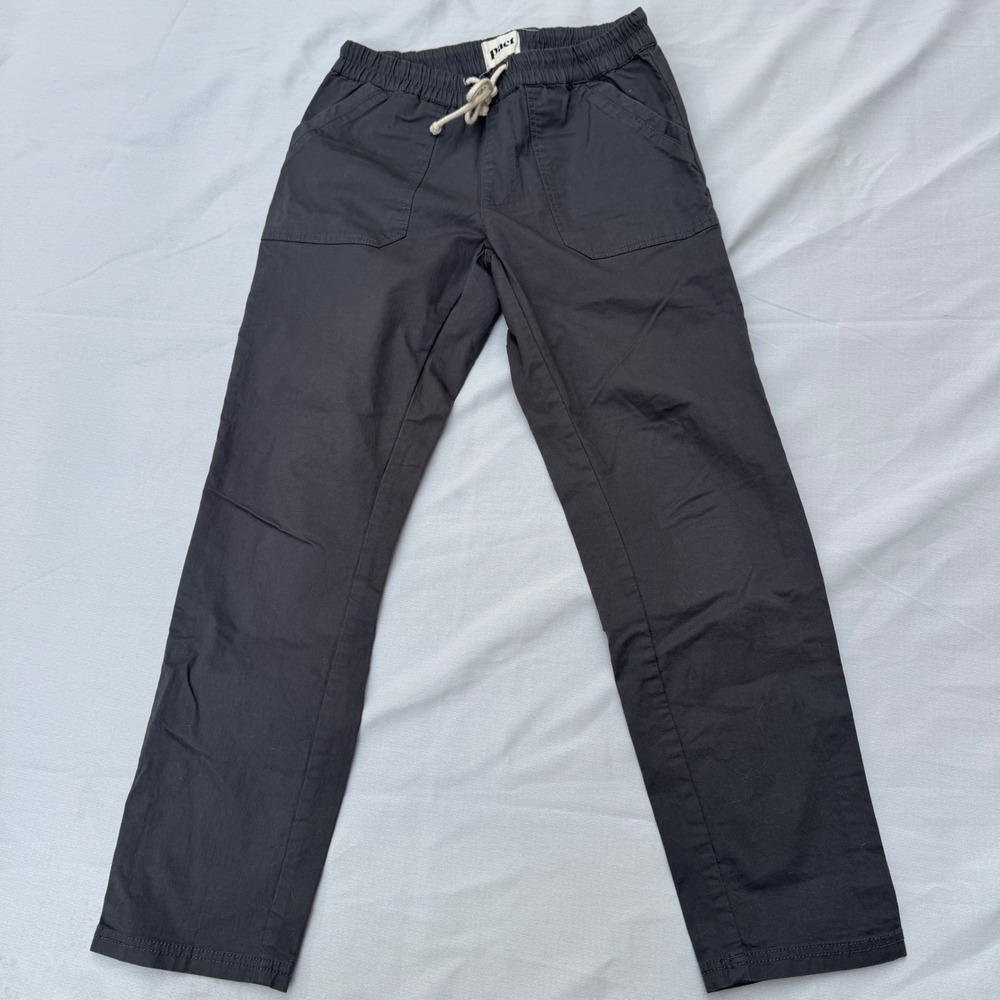 Pact Organic Cotton Drawstring Pants S Gray Sustainable Minimalist Gorpcore